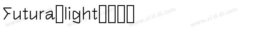 Futura-light字体转换