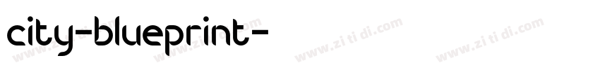 city-blueprint字体转换