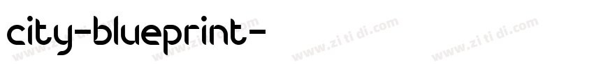 city-blueprint字体转换