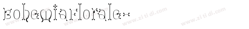 BohemiaFlorale字体转换