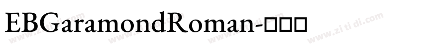 EBGaramondRoman字体转换