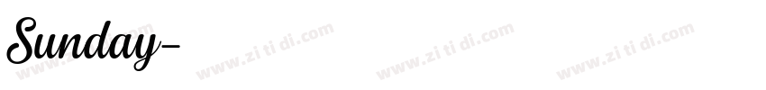 Sunday字体转换