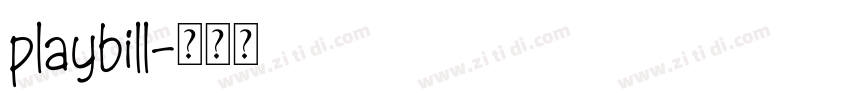 playbill字体转换