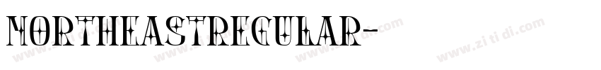 NorthEastRegular字体转换
