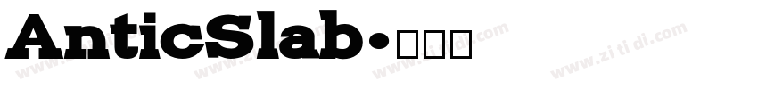 AnticSlab字体转换
