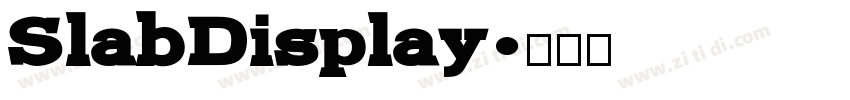 SlabDisplay字体转换