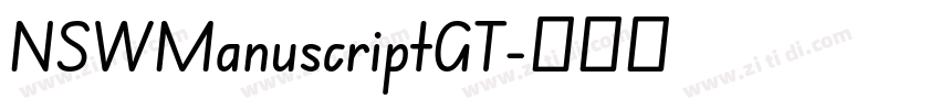 NSWManuscriptGT字体转换