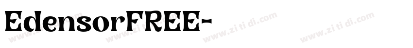 EdensorFREE字体转换