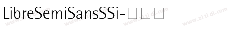 LibreSemiSansSSi字体转换