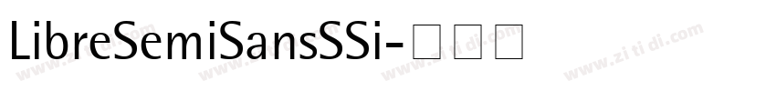 LibreSemiSansSSi字体转换