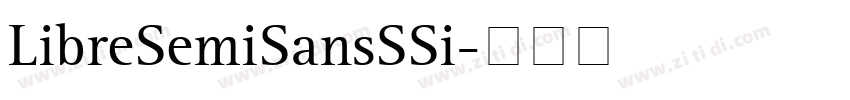LibreSemiSansSSi字体转换