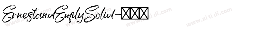 ErnestandEmilySolid字体转换