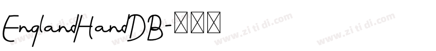 EnglandHandDB字体转换