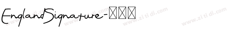 EnglandSignature字体转换