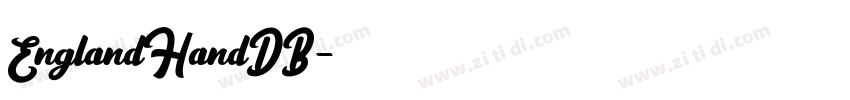 EnglandHandDB字体转换
