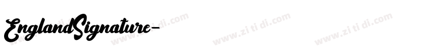 EnglandSignature字体转换