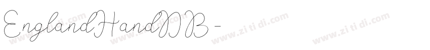 EnglandHandDB字体转换