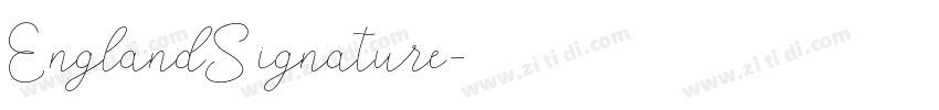 EnglandSignature字体转换