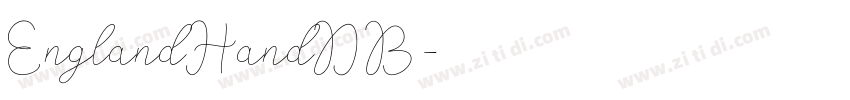 EnglandHandDB字体转换