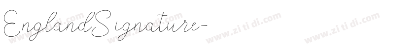 EnglandSignature字体转换
