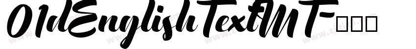 01dEnglishTextMT字体转换