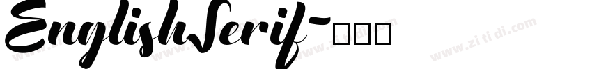 EnglishSerif字体转换