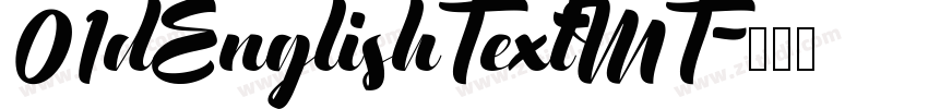 01dEnglishTextMT字体转换