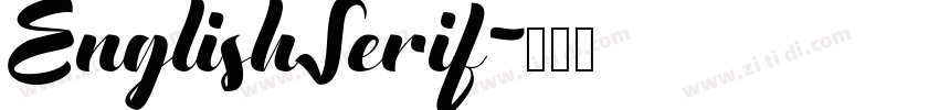 EnglishSerif字体转换