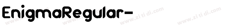 EnigmaRegular字体转换