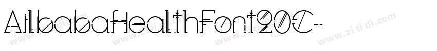 AilbabaHealthFont20C字体转换