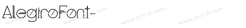 AlegiroFont字体转换