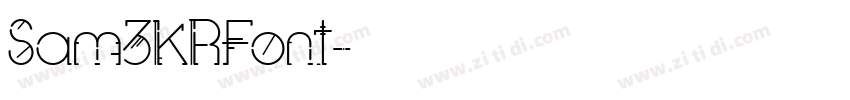 Sam3KRFont字体转换