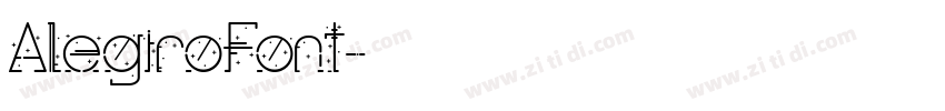 AlegiroFont字体转换