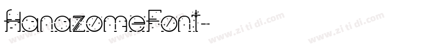 HanazomeFont字体转换