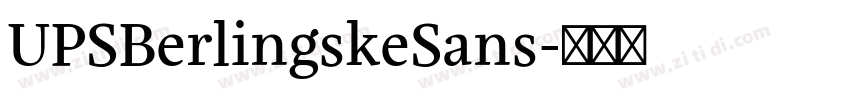 UPSBerlingskeSans字体转换
