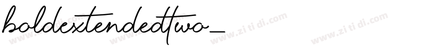 BoldExtendedTwo字体转换