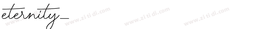 eternity字体转换