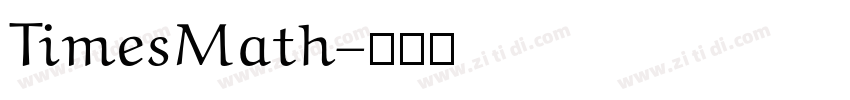 TimesMath字体转换
