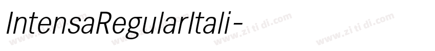 IntensaRegularItali字体转换