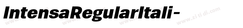 IntensaRegularItali字体转换