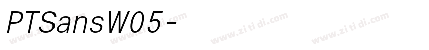PTSansW05字体转换