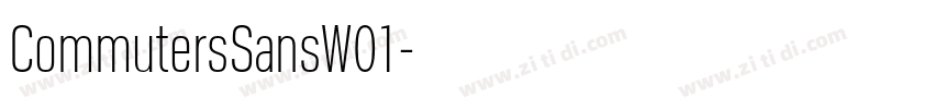 CommutersSansW01字体转换 CommutersSansW01字体转换