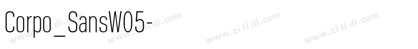 Corpo_SansW05字体转换