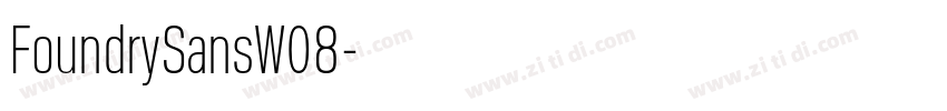 FoundrySansW08字体转换 FoundrySansW08字体转换