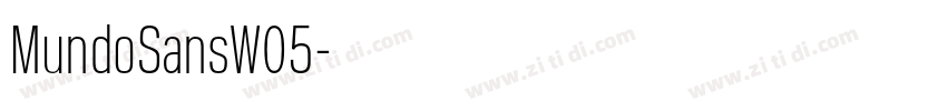 MundoSansW05字体转换