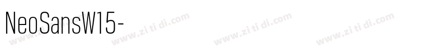 NeoSansW15字体转换