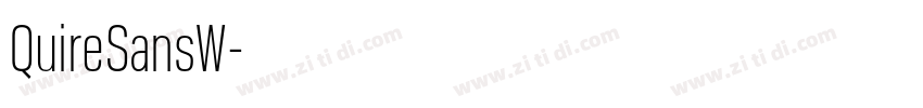 QuireSansW字体转换