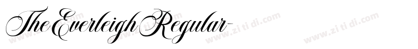 TheEverleighRegular字体转换
