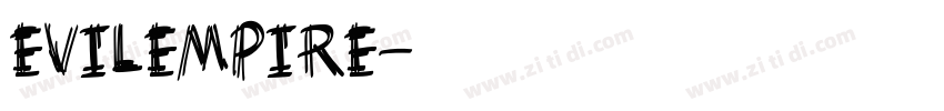 EvilEmpire字体转换