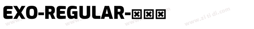 EXO-REGULAR字体转换